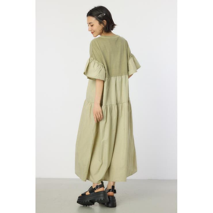 ピグメントドッキングティアードワンピース | RODEO CROWNS WIDE BOWL | 詳細画像15 