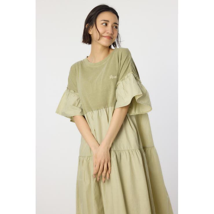 ピグメントドッキングティアードワンピース | RODEO CROWNS WIDE BOWL | 詳細画像16 