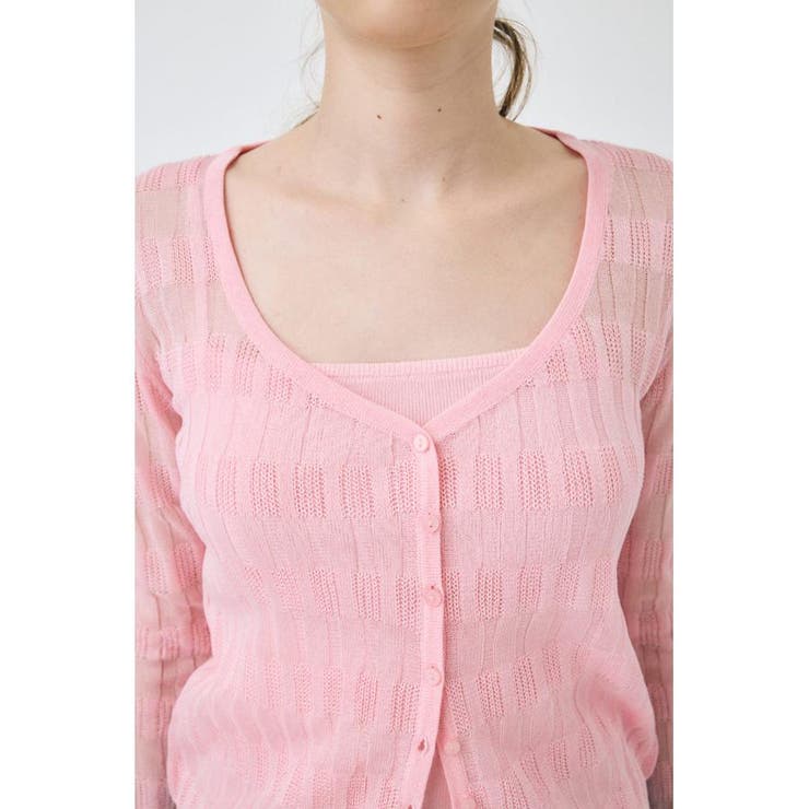 SHEER BORDER カーディガン | MOUSSY OUTLET | 詳細画像10 