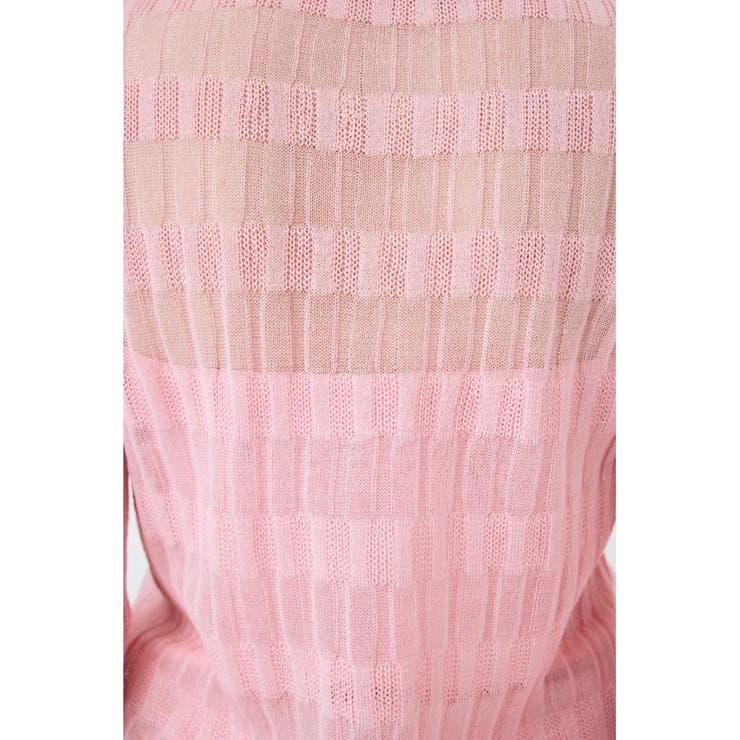 SHEER BORDER カーディガン | MOUSSY OUTLET | 詳細画像13 
