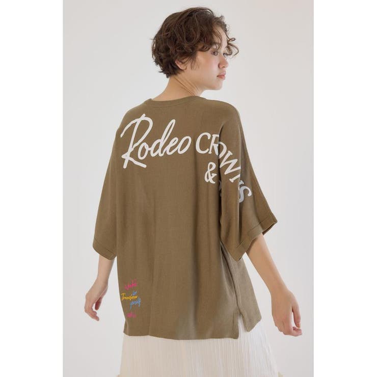 BIG LOGO5分袖ニットトップス[品番：BJLW0030658]｜RODEO CROWNS WIDE