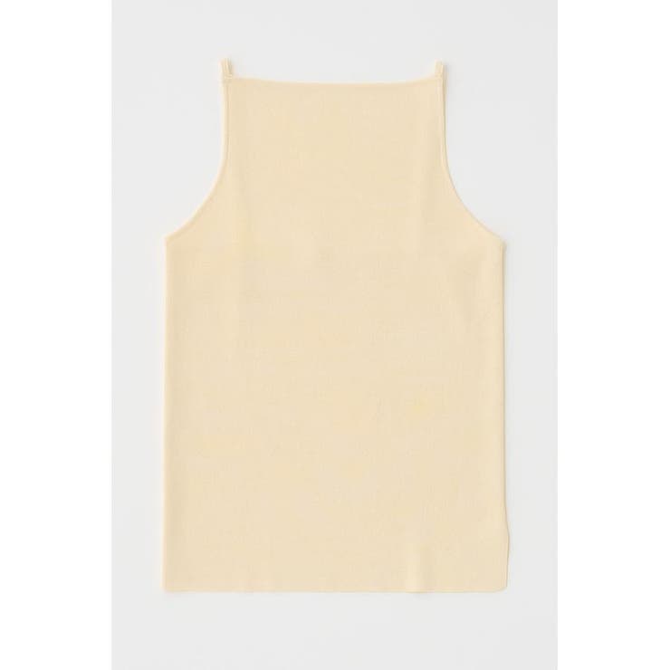 O/WHT1 | SQUARE LINE ニットキャミ | MOUSSY OUTLET
