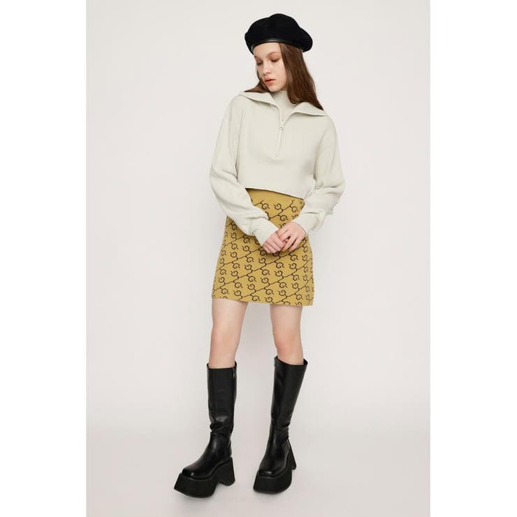 MONOGRAM JACQUARD ショートスカート | SLY OUTLET | 詳細画像1 