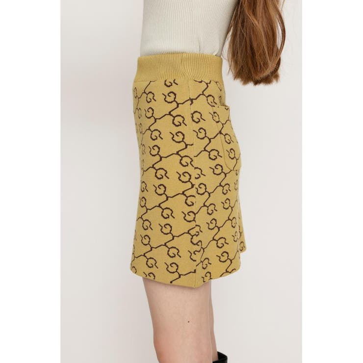 MONOGRAM JACQUARD ショートスカート | SLY OUTLET | 詳細画像4 