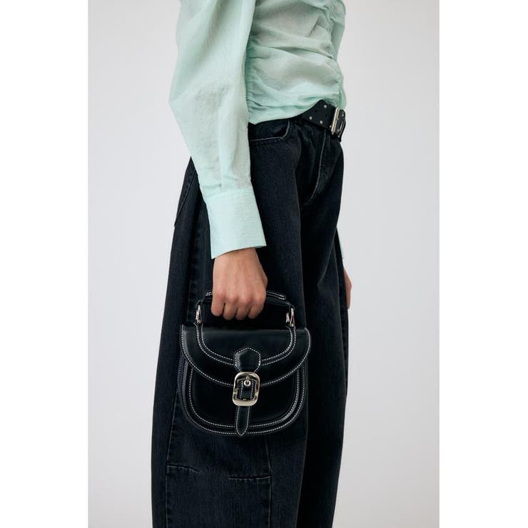 BLK | STITCH SADDLE バッグ | MOUSSY OUTLET