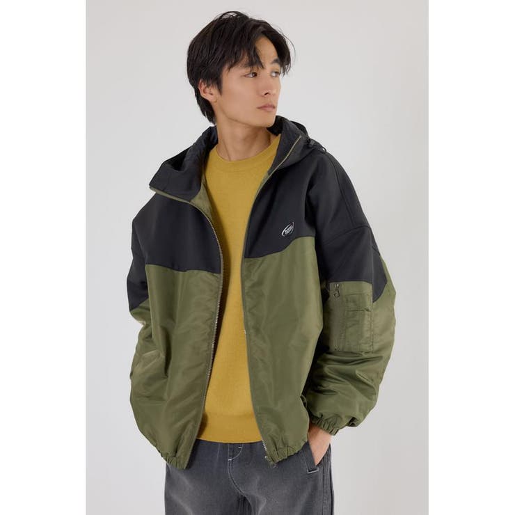 バイカラーフーデッドブルゾン[品番：BJLW0031447]｜RODEO CROWNS WIDE