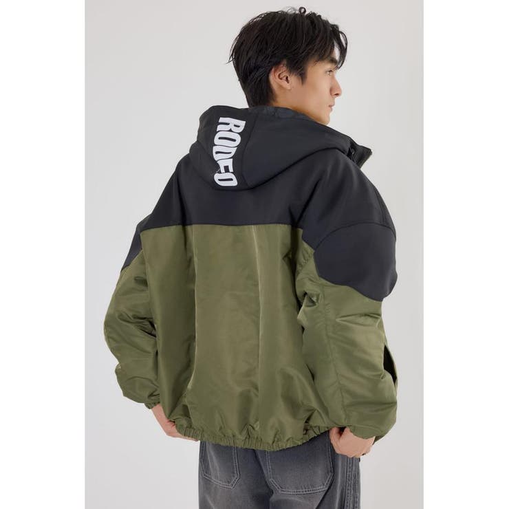 バイカラーフーデッドブルゾン[品番：BJLW0031447]｜RODEO CROWNS WIDE