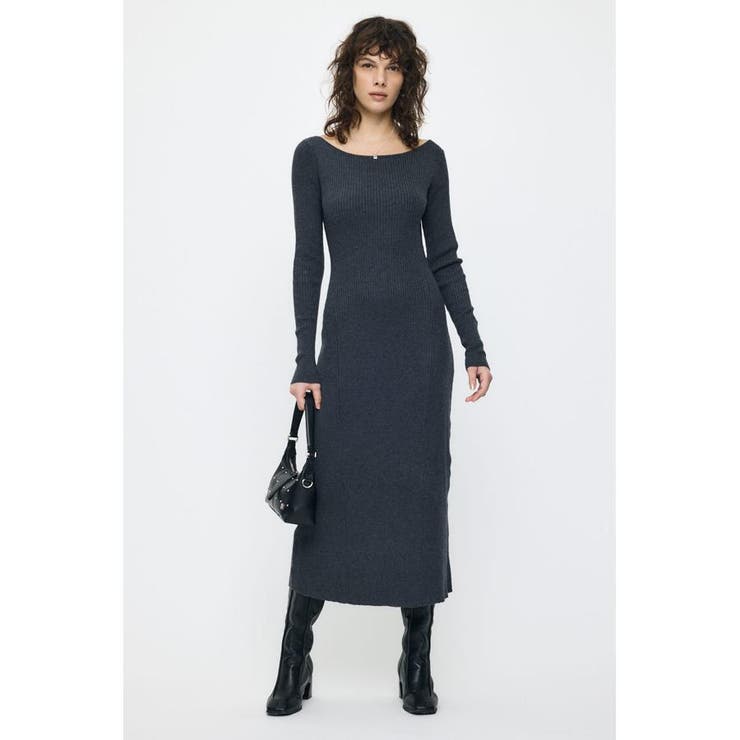 BACK OPEN LONG ドレス | MOUSSY OUTLET | 詳細画像4 