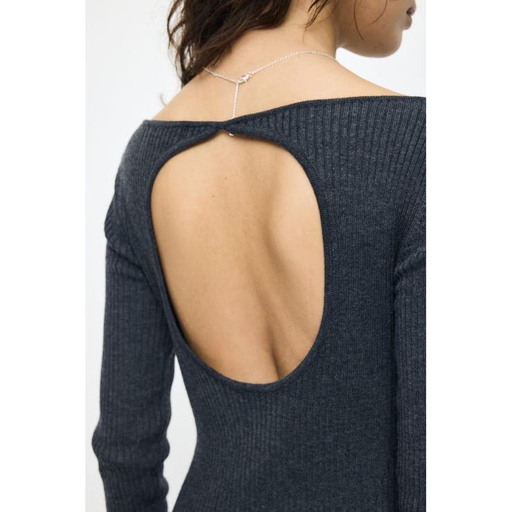 BACK OPEN LONG ドレス | MOUSSY OUTLET | 詳細画像11 