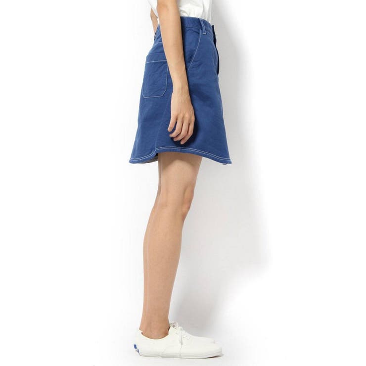 ＜ivory court＞ ニットライクデニムAラインスカート | B.C STOCK | 詳細画像2 