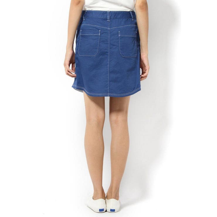 ＜ivory court＞ ニットライクデニムAラインスカート | B.C STOCK | 詳細画像3 