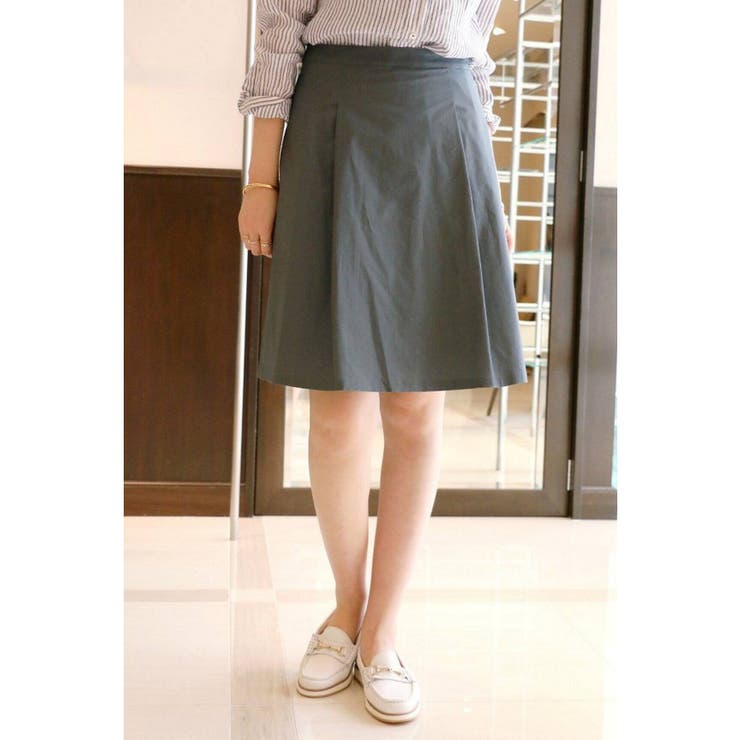 グレー | ＜Spick and Span＞ サイドプリーツ ダイケイ スカート | B.C STOCK
