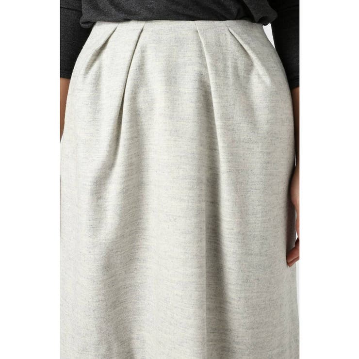 ＜Spick and Span＞ラムウール タックミディスカート | B.C STOCK | 詳細画像8 