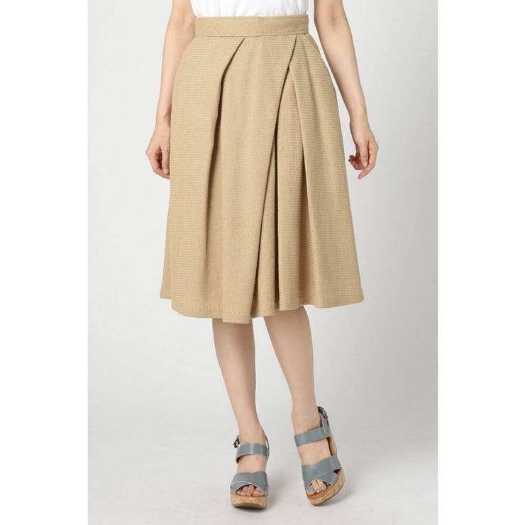 ＜Plage＞ コットンリネン タックスカート | B.C STOCK | 詳細画像1 