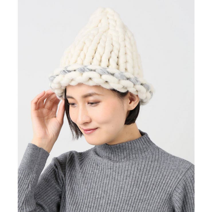 手編み ニット帽