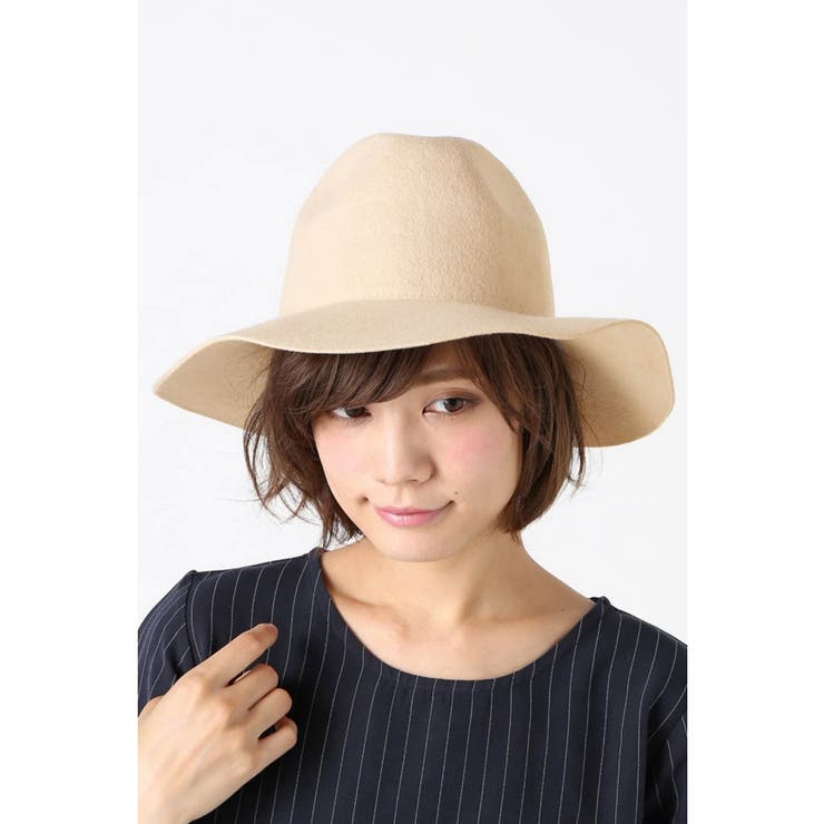 ベージュ | フェルト8cmナカオレツバヒロHAT | B.C STOCK