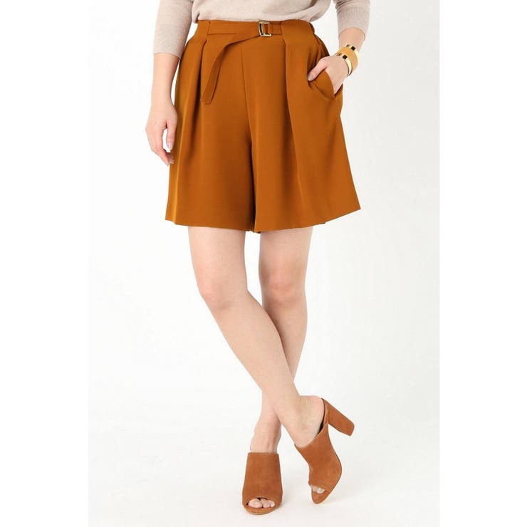 オレンジ | ＜Spick and Span＞ タックベルト キュロット | B.C STOCK