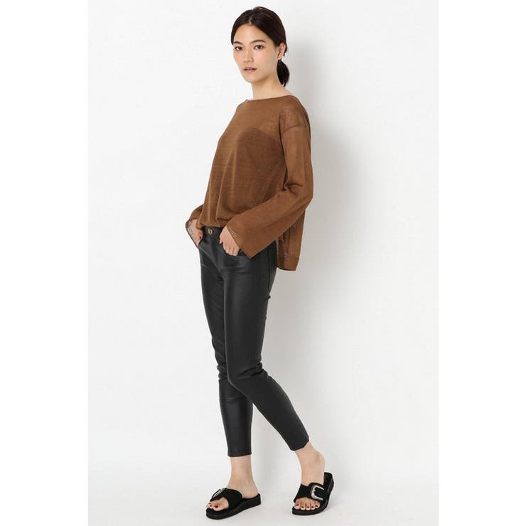 偉大な Deuxieme シープストレッチレザーパンツ◇[品番 Classe＞ パンツ