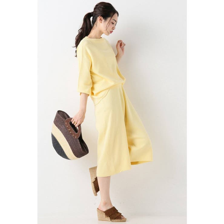 女の子向けプレゼント集結 SLOBE IENA＞ ニットセットアップパンツ◇[品番：BYCW0012811 下着・アンダーウェア