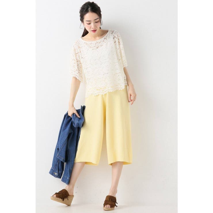 SLOBE IENA＞ ニットセットアップパンツ◇[品番：BYCW0012811