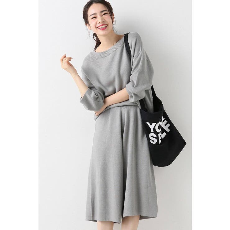 SLOBE IENA＞ ニットセットアップパンツ◇[品番：BYCW0012811