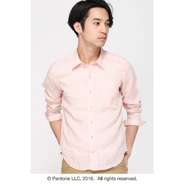 B.C STOCK＞ PANTONE リネンロングスリーブシャツ[品番：BYCW0012455 