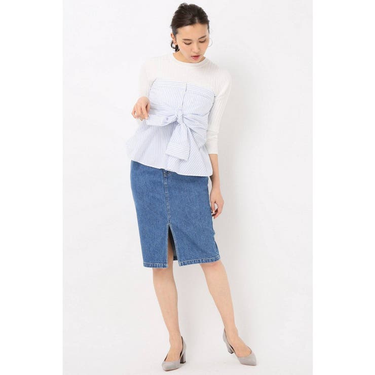 ＜EDIT.FOR LULU＞ シャツ風ベアトップ◆ | B.C STOCK | 詳細画像1 