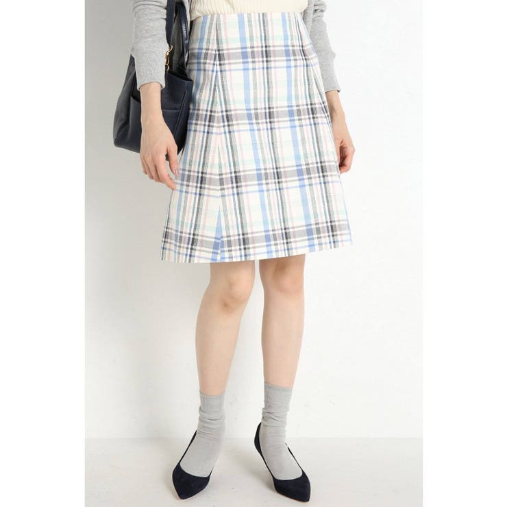 ナチュラル | ＜IENA＞ チェックスカート | B.C STOCK