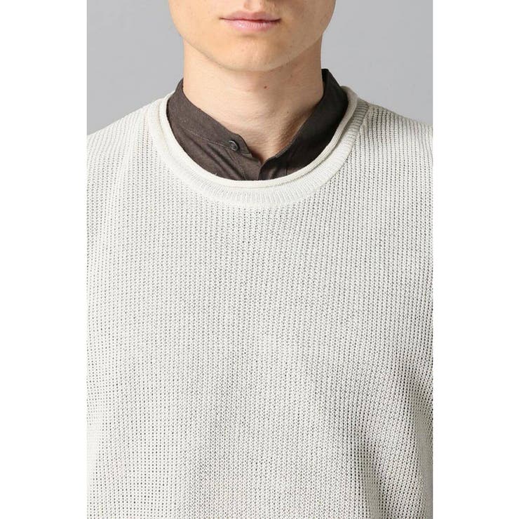 amachi. 和紙ベスト EDIFICE]WASHI （和紙）ニットベスト[品番：BYCW0004146]｜B.C