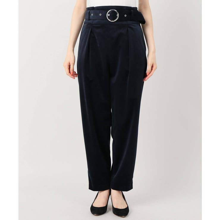 ＜ivory court＞ ハイウエストツイルパンツ(手洗い可) | B.C STOCK | 詳細画像3 