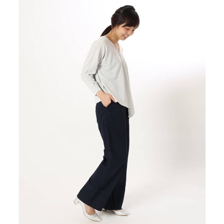 B.C STOCK＞ ワイドロールUP チノパンツ[品番：BYCW0009270
