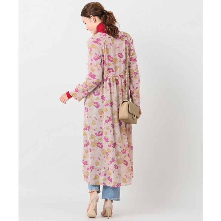 NOBLE＞シアーフラワープリントワンピース◇[品番：BYCW0003208]｜B.C  