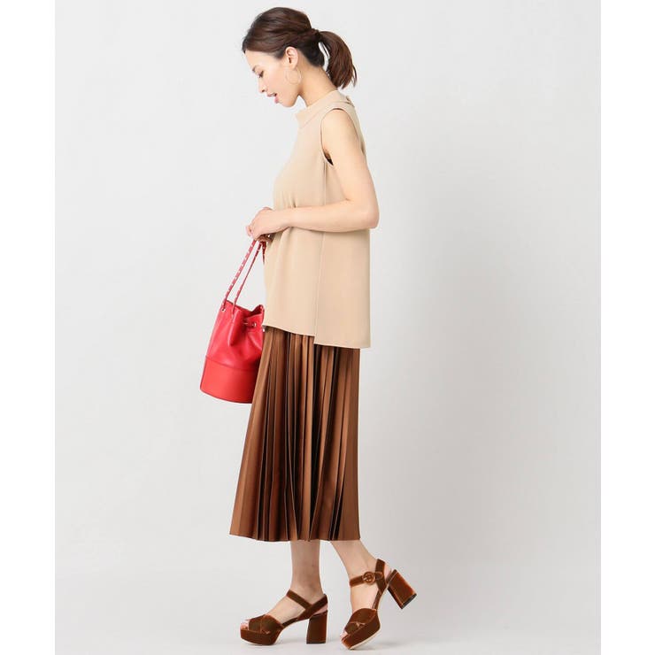 【NOBLE ノーブル】ハイネックサイドスリットブラウス | B.C STOCK | 詳細画像1