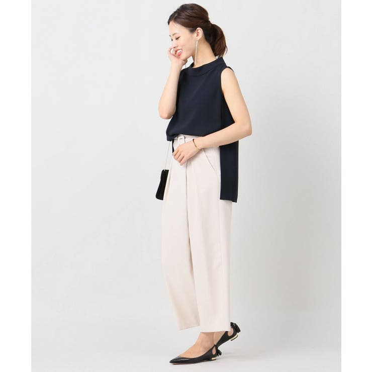 【NOBLE ノーブル】ハイネックサイドスリットブラウス | B.C STOCK | 詳細画像3