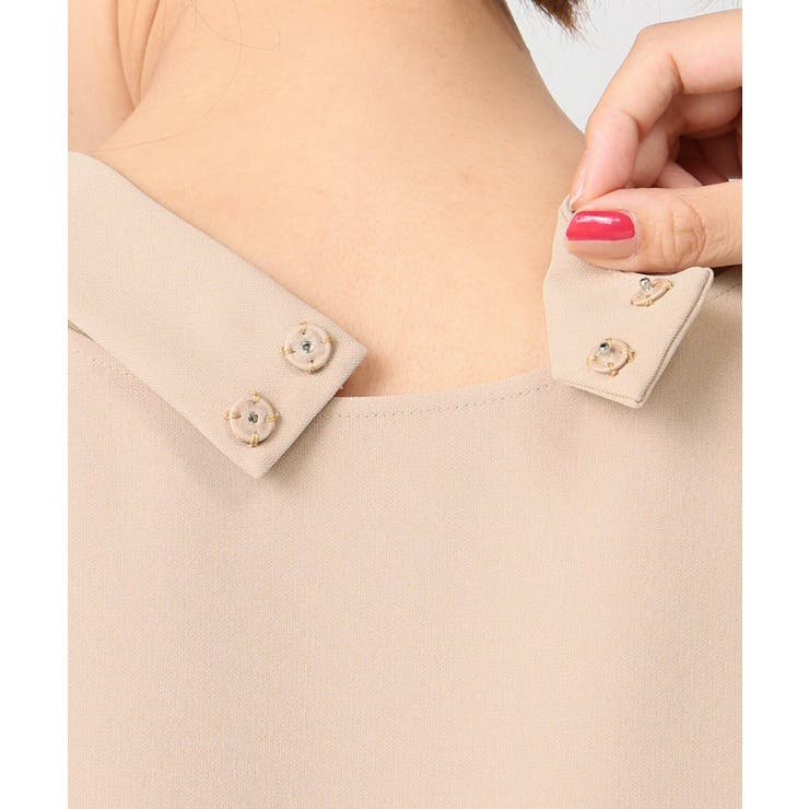 【NOBLE ノーブル】ハイネックサイドスリットブラウス | B.C STOCK | 詳細画像10