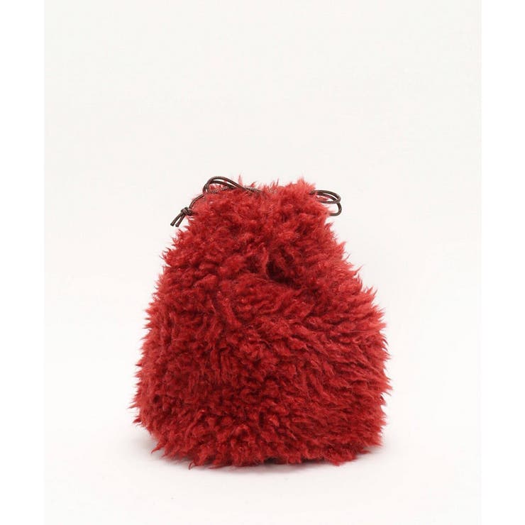 レッド | <B.C STOCK> ECO FUR DRAWSTRING BAG | B.C STOCK