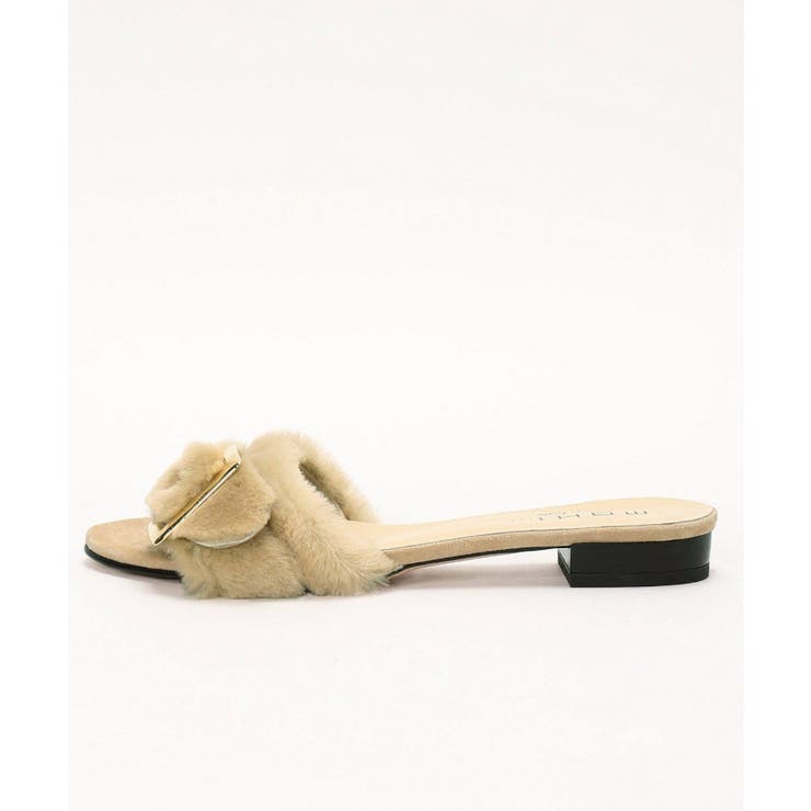 ＜SLOBE IENA＞ MOHI ムートンバックルサンダル◆ | B.C STOCK | 詳細画像1 