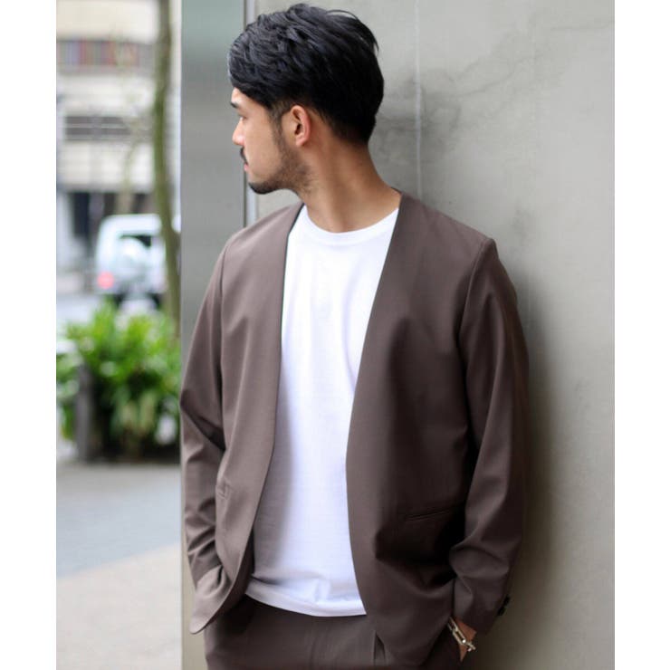 EDIFICE]2way ストレッチノーカラージャケット[品番：BYCW0004804