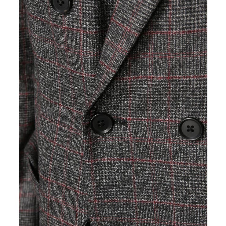 未使用 T-JACKET カシミヤ混 タータンチェック ダブル ジャケット M メンズ カシミヤ カシミア 100％ ダブル ジャケット カシミヤ100