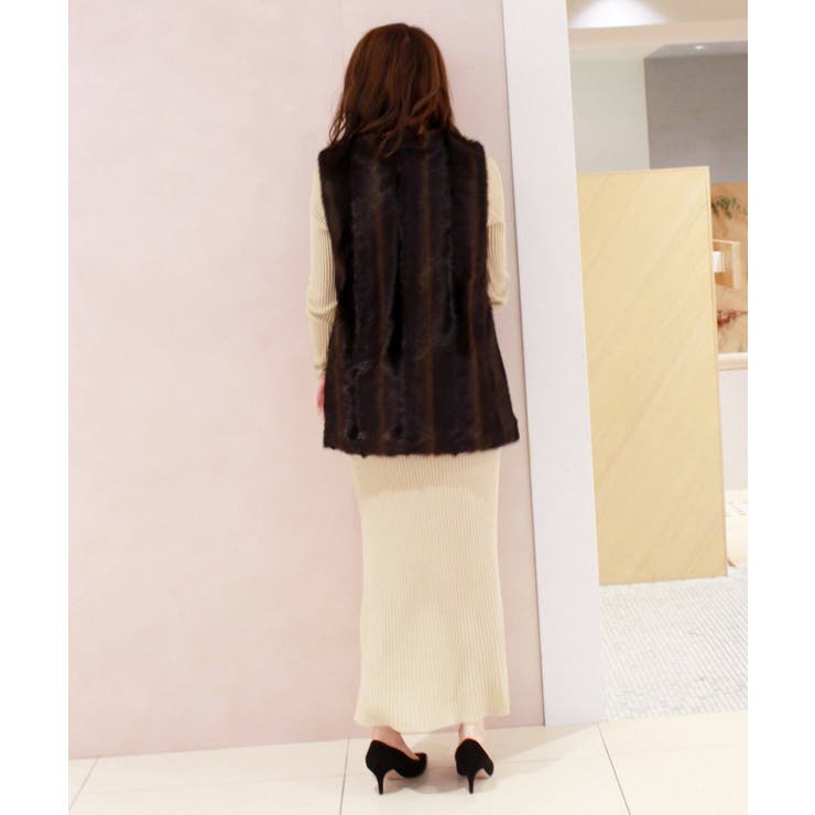 Plage - plage OPEN SIDE FUR ベスト Plage プラージュ】ECOファーベスト◇[品番：BYCW0000826]｜B.C