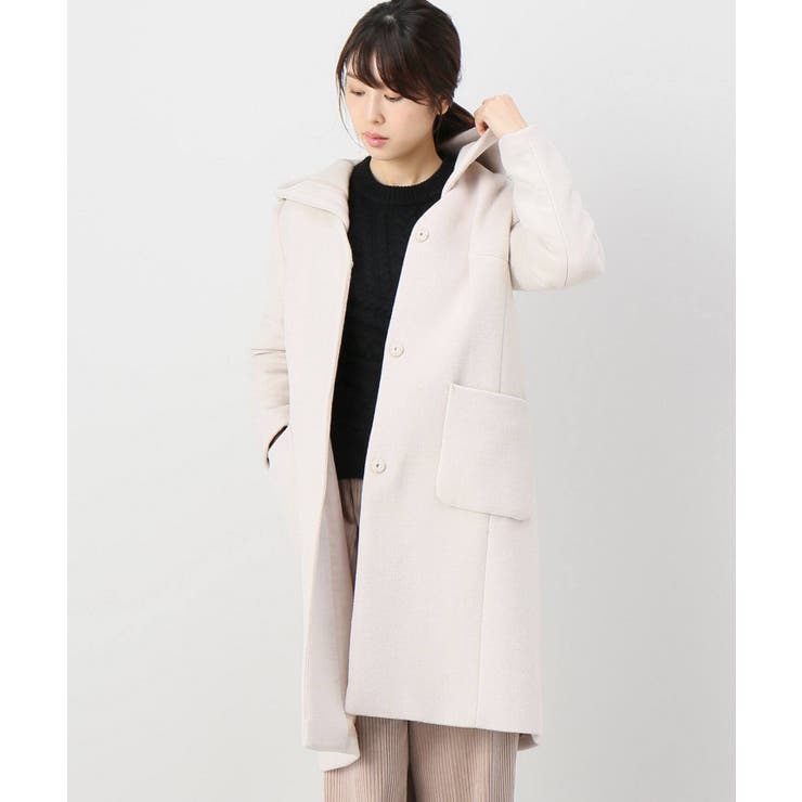 B.C STOCK ベーセーストック】2WAYフードVカラーコート◇[品番  