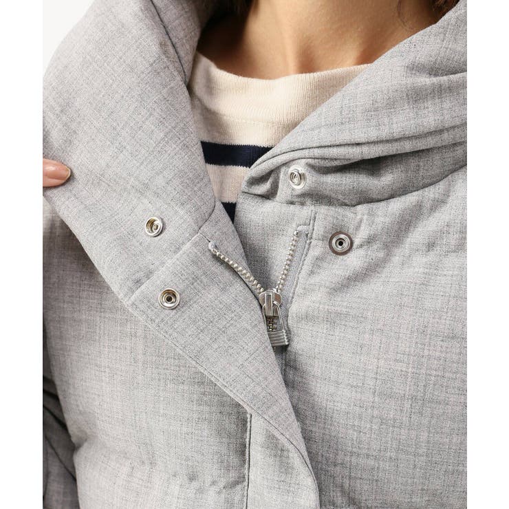 新品タグ付き！PBD　ベーシックロングダウン （グレージュ） B.C STOCK ベーセーストック】ロングダウンコート◇[品番：BYCW0002846