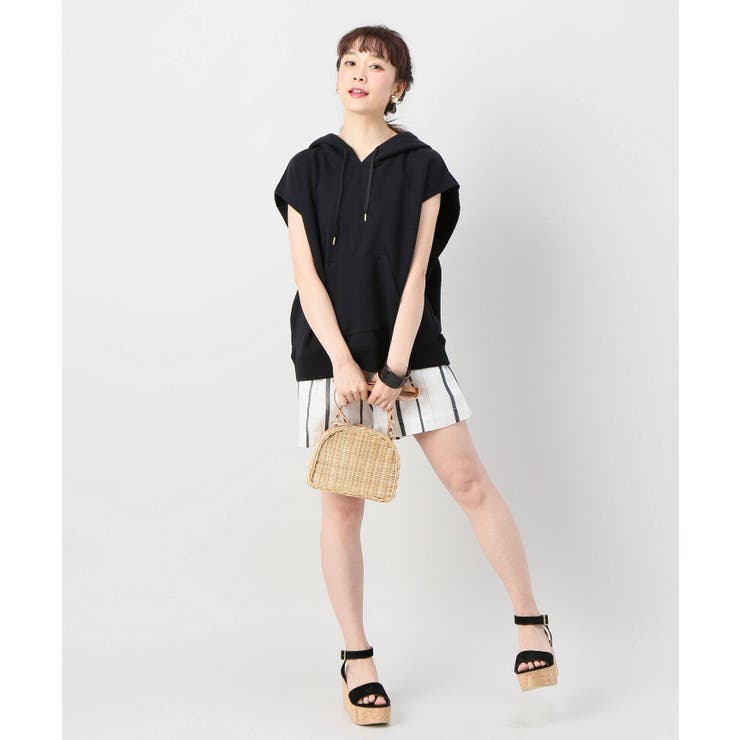 CAARA】ストライプショートパンツ[品番：BYCW0006719]｜B.C STOCK