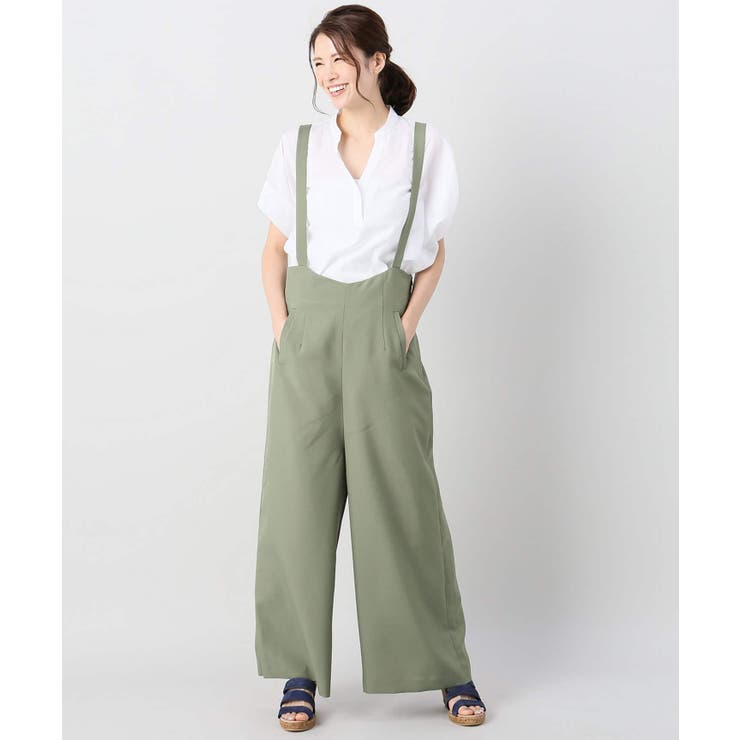 B.C STOCK ベーセーストック】バックリボンサロペット[品番