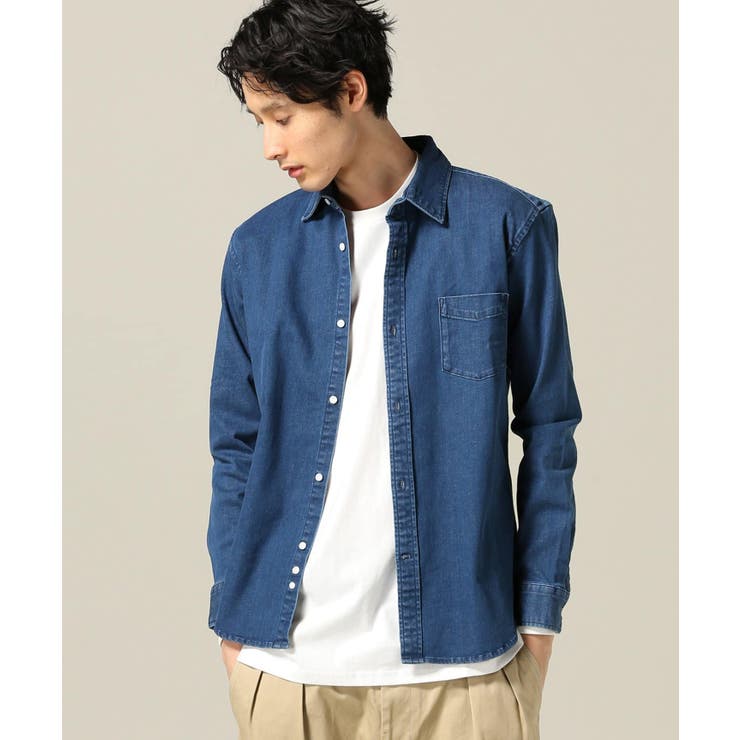 B.C STOCK＞ ストレッチデニムシャツ[品番：BYCW0012204]｜B.C
