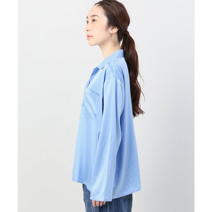 魅力的な価格 Baserange/ベースレンジ】Nogales シャツシルクサテン[品番 トップス