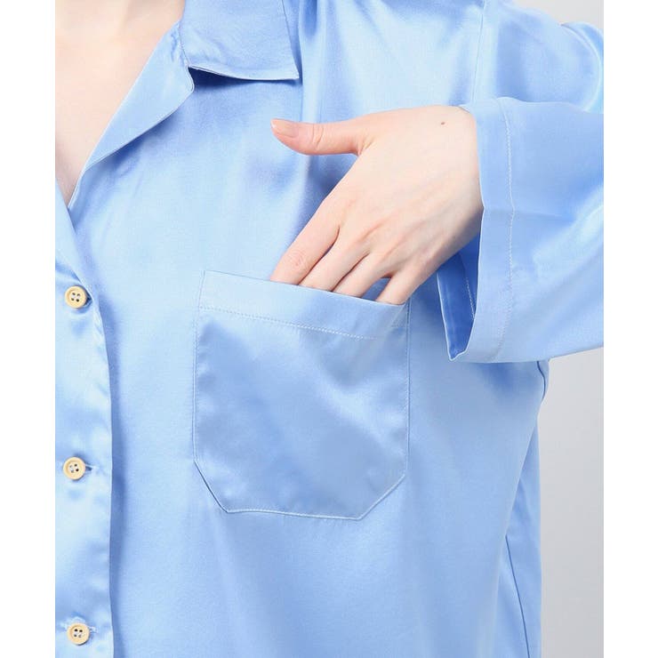 人気ブランドの Baserange/ベースレンジ】Nogales シャツシルクサテン[品番 トップス