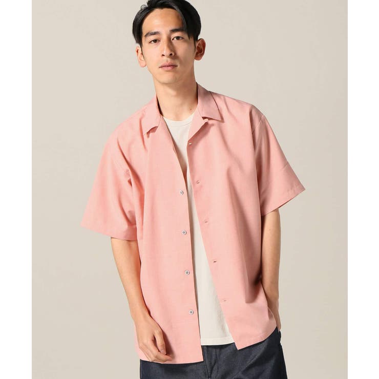 エステルシャンブレーオープンカラーシャツ[品番：BYCW0008275]｜B.C