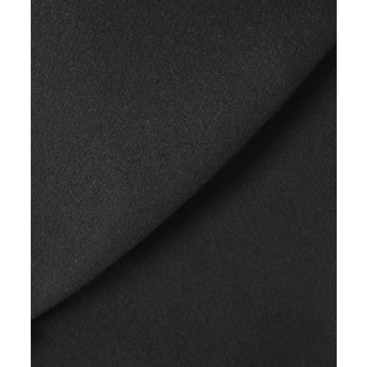Spick&Span 二重織メルトンラップミニスカート ブラック 黒