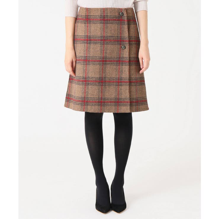 IENA【イエナ】ウールチェック柄スカート（リバーシブル） IENA イエナ】Wフェイスリバーシブルミニ丈スカート◇[品番